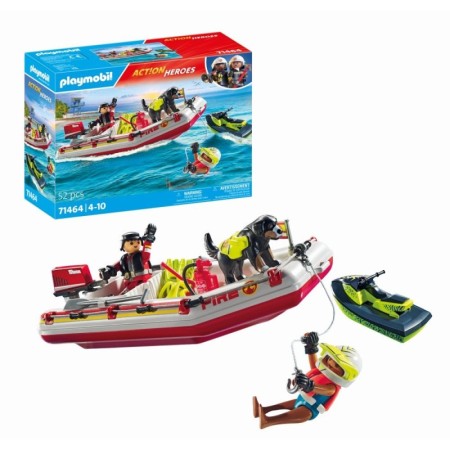 Playmobil-BARCA DE SALVARE CU SCUTER ACVATIC Playmobil - 1